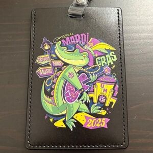 Universal 2025 Hard Gras Retractable Badge UOTM